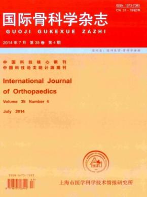 国际骨科学期刊封面