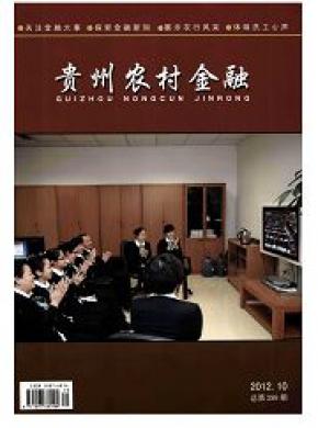 贵州农村金融期刊封面