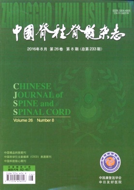 中国脊柱脊髓期刊封面