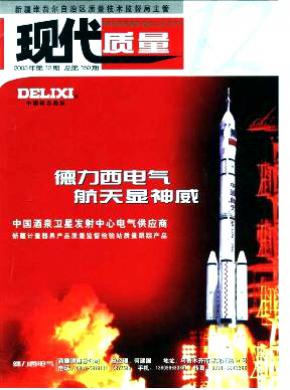 现代质量期刊封面