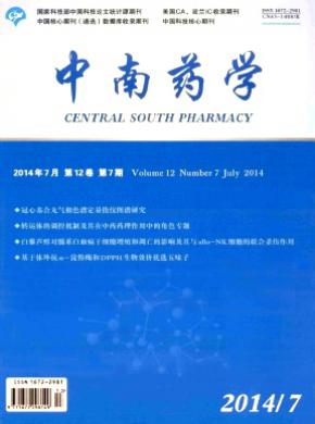 中南药学期刊封面