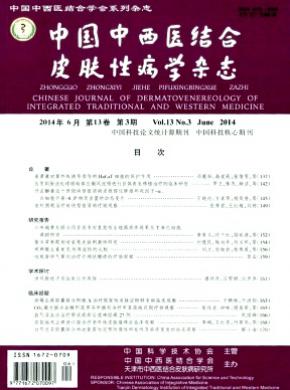 中国中西医结合皮肤性病学期刊封面