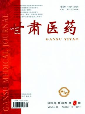 甘肃医药期刊封面