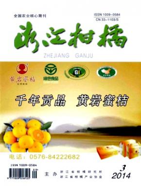 浙江柑橘期刊封面