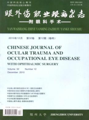 中华眼外伤职业眼病期刊封面