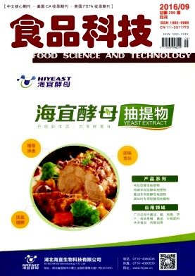 食品科技期刊封面